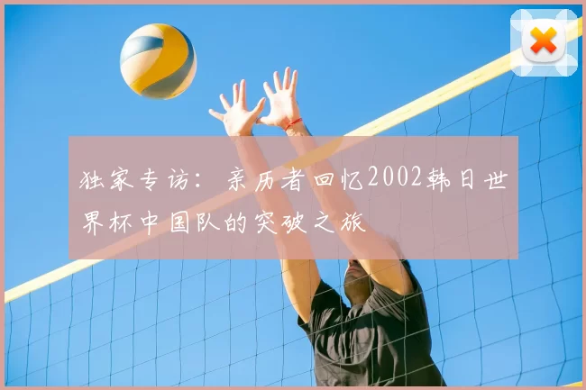 独家专访:亲历者回忆2002韩日世界杯中国队的突破之旅