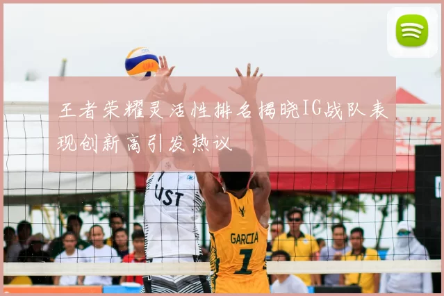 王者荣耀灵活性排名揭晓IG战队表现创新高引发热议